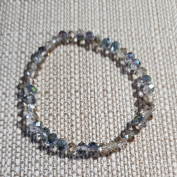 Hand Crafted Jewelry - Hand Crafted Silver Bracelet with Faceted Beads